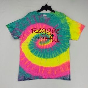 Graphic T-Shirt Reggae Hill Jamaica Bright Tie Dye